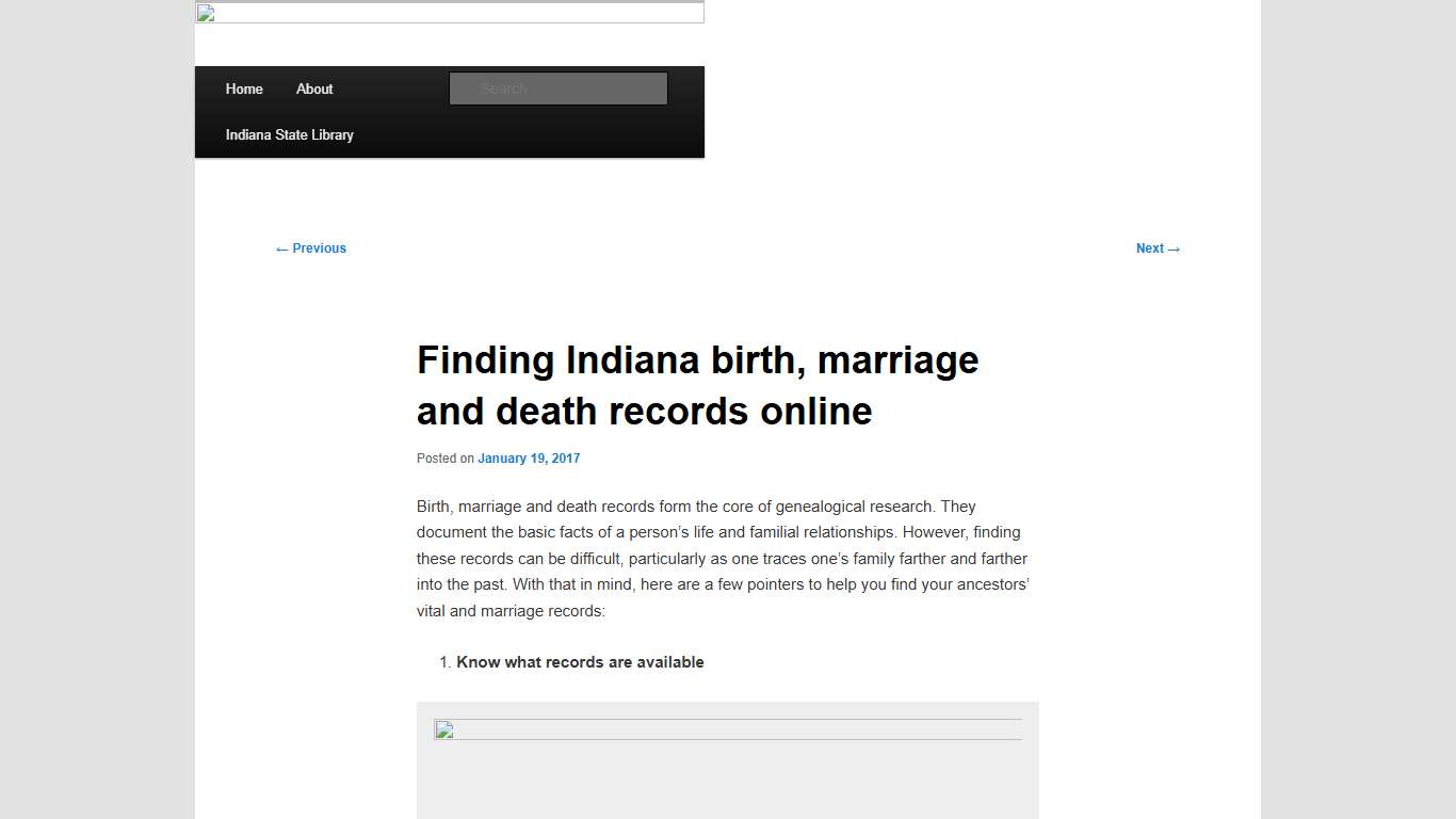 Finding Indiana birth, marriage and death records online Indiana State Library